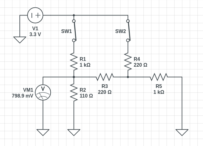 Resistor ladder diagram